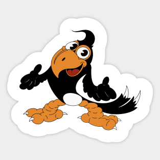 Cartoon Magpie Sticker